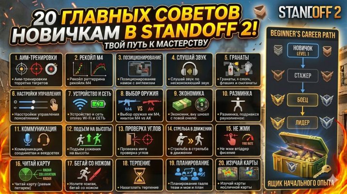 20 Главных советов новичкам в Standoff 2